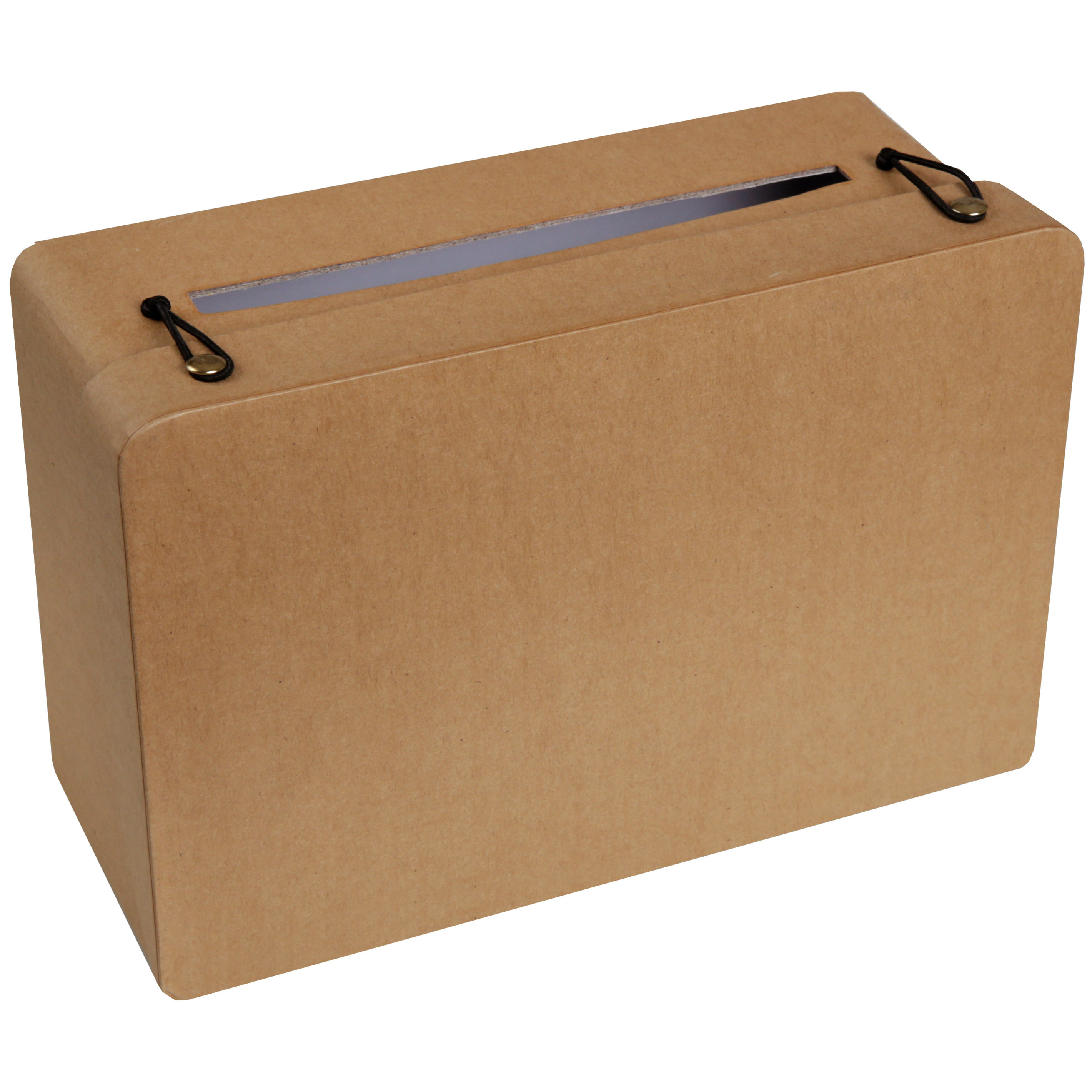 Enveloppendoos koffer vorm Bruiloft bruin karton 24 x 16 cm
