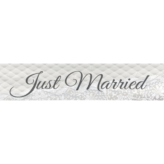 Just Married bruiloft versiering banner 360 cm