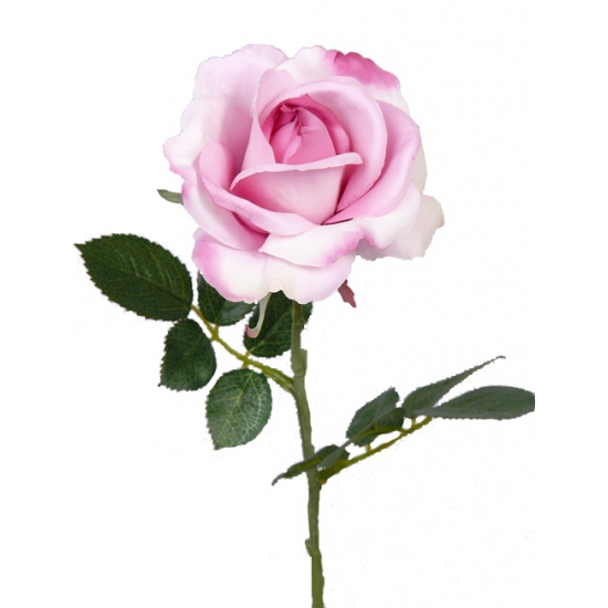 Kunstbloem roos Carol roze 37 cm