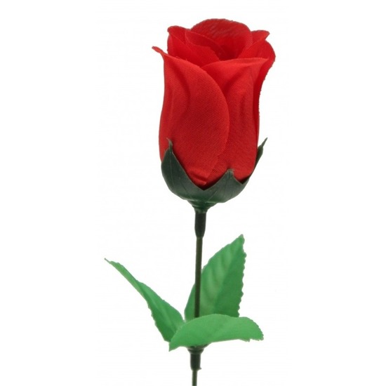 Kunstbloem roos rood 45 cm