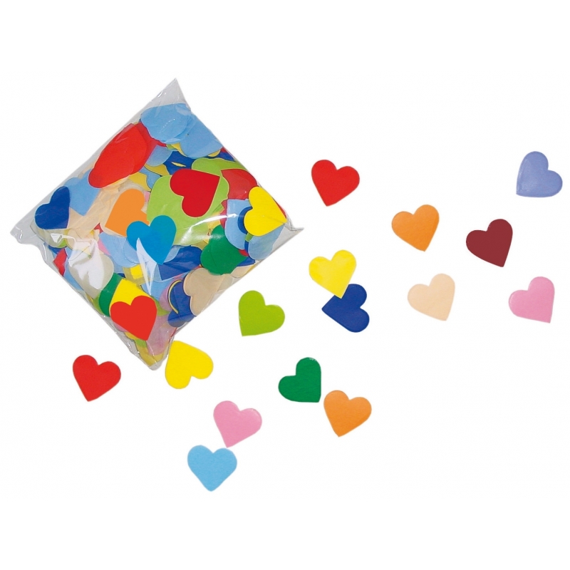 Valentijn confetti gekleurde hartjes