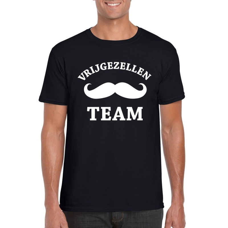Vrijgezellenfeest Team t-shirt zwart heren