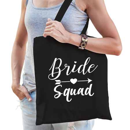1x Bride Squad bag black for women