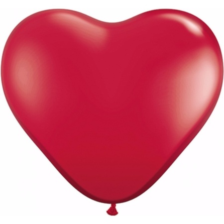 25 Rode harten ballonnen 25 cm