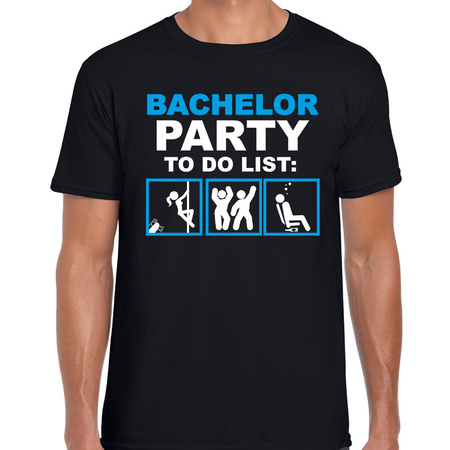 Bachelor party Bachelor party to do list t-shirt black men