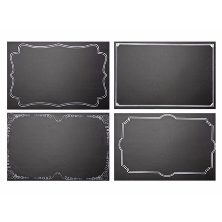 Writable placemats with chalkboard design 24 pieces