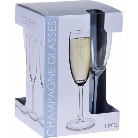 Glazenpakket voor champagne 12x stuks 180 ML