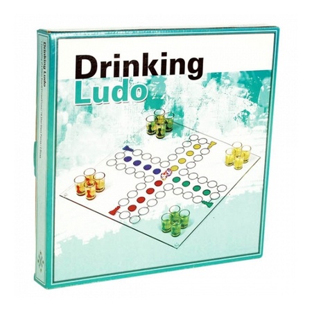 Drinking game Ludo with after shots coasters