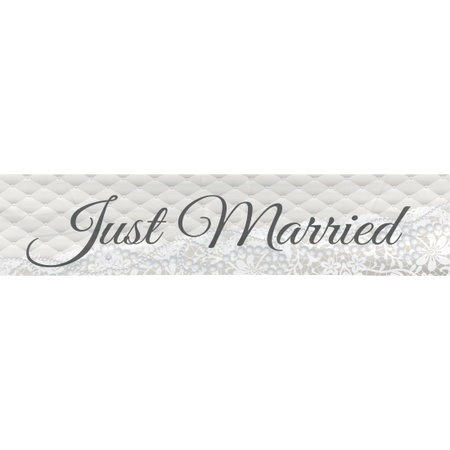 Party articles set Just Married theme 