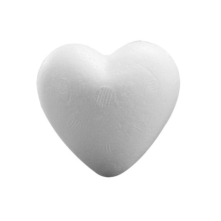 Beschilderbaar styrofoam hart 9 cm
